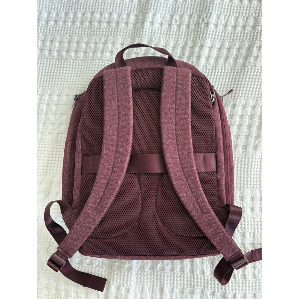 Lululemon Define Backpack OS Heathered Cassis W9CQDS Laptop Bag Maroon - Picture 6 of 10
